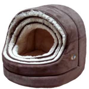 NORDIC HOODED BED LARGE BROWN