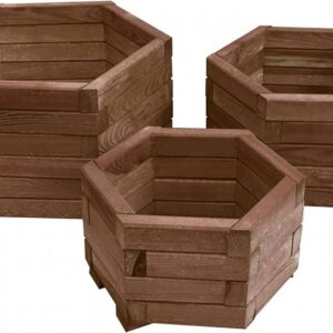 MARFORD HEXAGONAL PLANTER SET OF 3