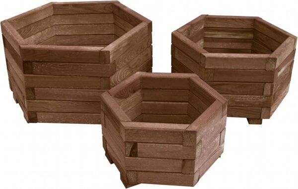 MARFORD HEXAGONAL PLANTER SET OF 3