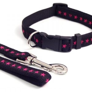 Black/Hot Pink Collar / 10-14"