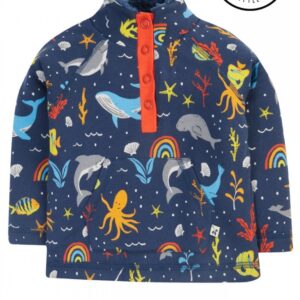 Little Raglan Snuggle Fleece Navy 12-18M