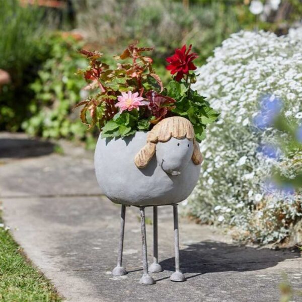 WOODSTONE SHEEP PLANTER