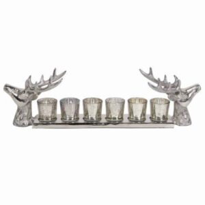 Reindeer 6 Tealight Holderr 56Cm