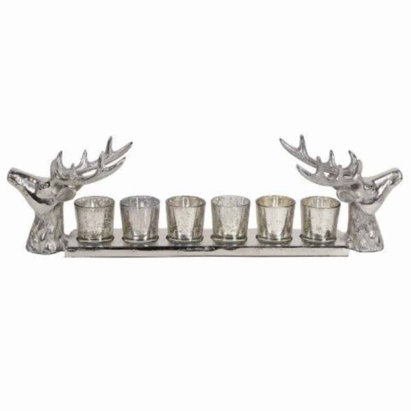 Reindeer 6 Tealight Holderr 56Cm