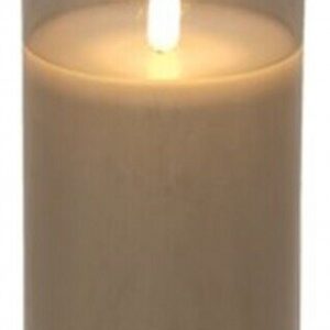 Led Grey Candle 12.5Cm