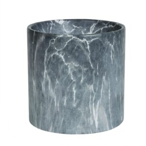 Grey Marble Planter 20X20Cm