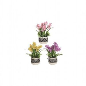Hyacinth Floral Pot 3 Assorted 37Cm