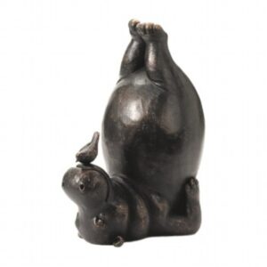 Yoga Hippo With Bird 47Cm