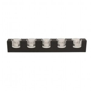 5Pc Tealight Holder Black