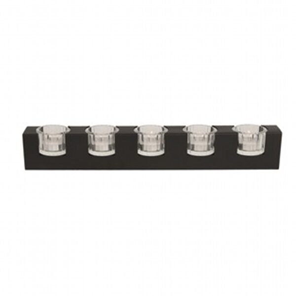 5Pc Tealight Holder Black