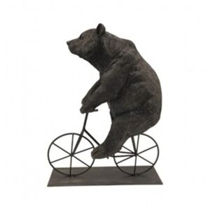 Bear Bike Figurine 26.5Cm