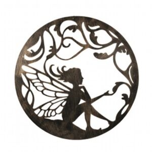 Fairy Wall Art Bronze 60Cm