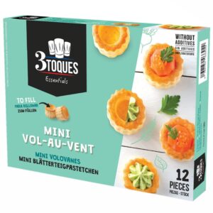 12Pk 3Togues Mini Vol-Au-Vents