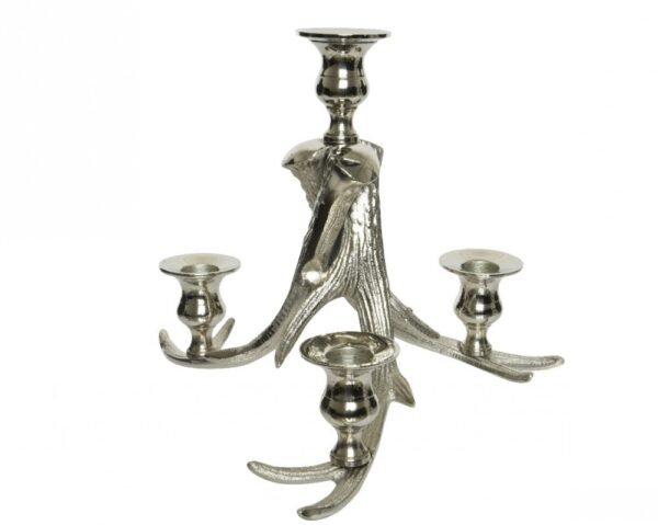 Candleholder Aluminium Antler