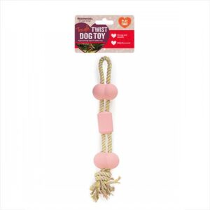 Bbq Flavour Rubber And Rope Bone