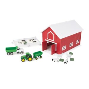 1:64 John Deere 24Pc Playset With Red Ba