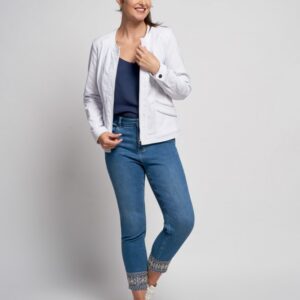 Bengaline Jacket With Zipper Detail