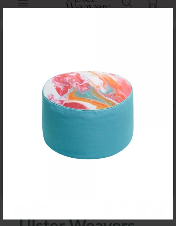 Cardinal Marble Pouffe Foot Stool