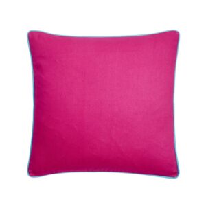 Plain Linen Cushion - Cardinal Marble Cerise Pink