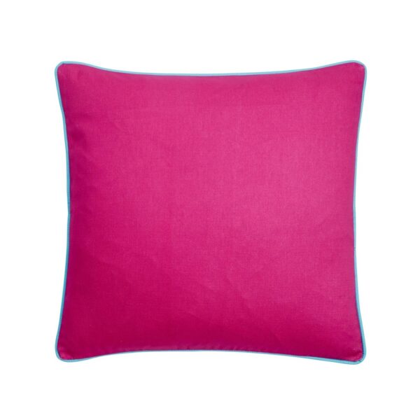 Plain Linen Cushion - Cardinal Marble Cerise Pink