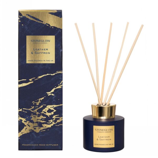 Luna Leather & Saffron - Reed Diffuser
