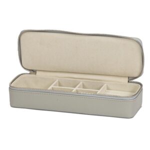 Grey Bonded Leather Travel Case