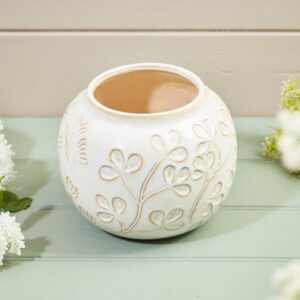 Ava Leaf Vase Or Planter Cream