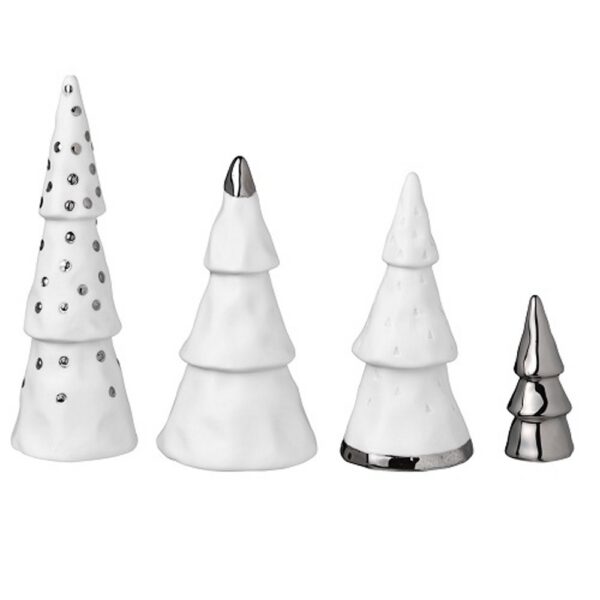 Winter Forest Set Of 4 Silver