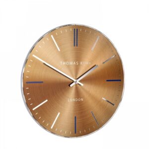 14" Bistro Wall Clock Amber