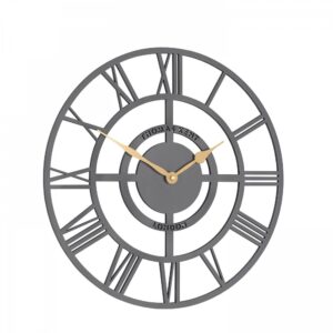 16" Bright Star Wall Clock Slate