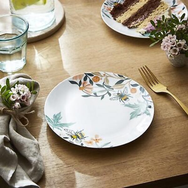 Bee Bloom Porcelain Side Plate