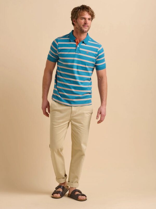 Orange Stripe Polo