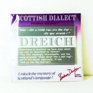 Dreich Dialect Fridge Magnet