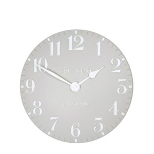 12" Arabic Wall Clock Dove Grey