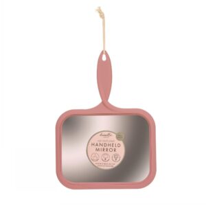 Danielle Large Handheld Mirror  - Pink