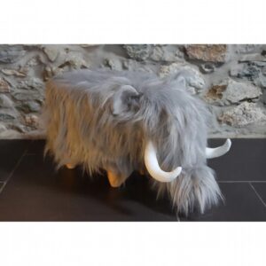Tundra Woolly Mammoth Footstool