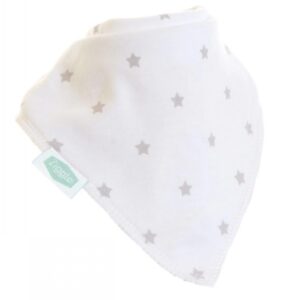 Bib White With Grey Stars