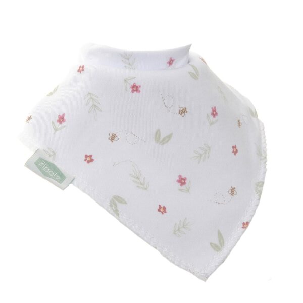 White Flower & Fern Bib
