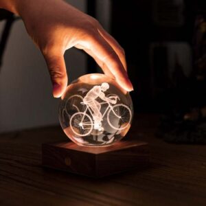 Crystal Light 3D Laser The Cyclist