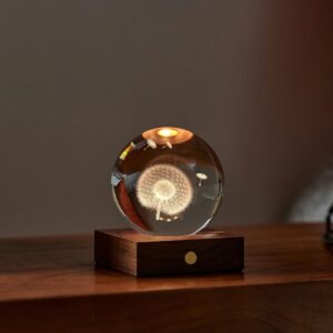 Crystal Light 3D Laser Dandelion