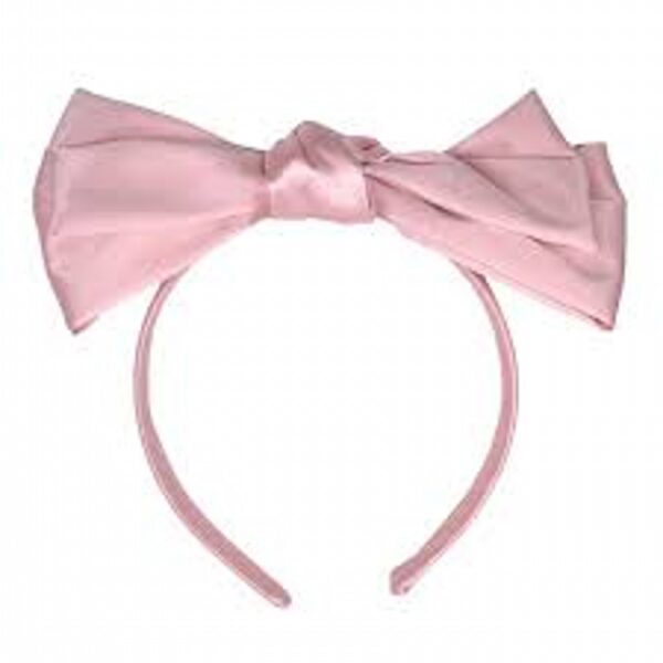 Blush Bow Satin Headband