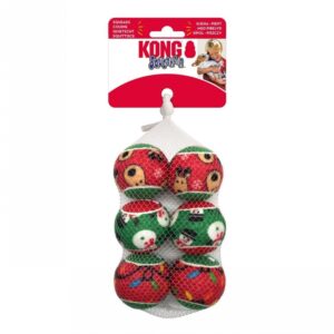 Holiday Squeakair Balls 6-Pk Sm