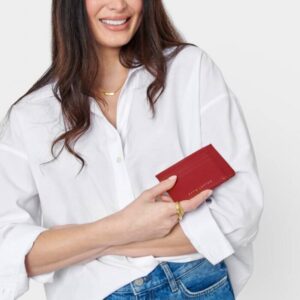 Lily Cardholder | Garnet Red |