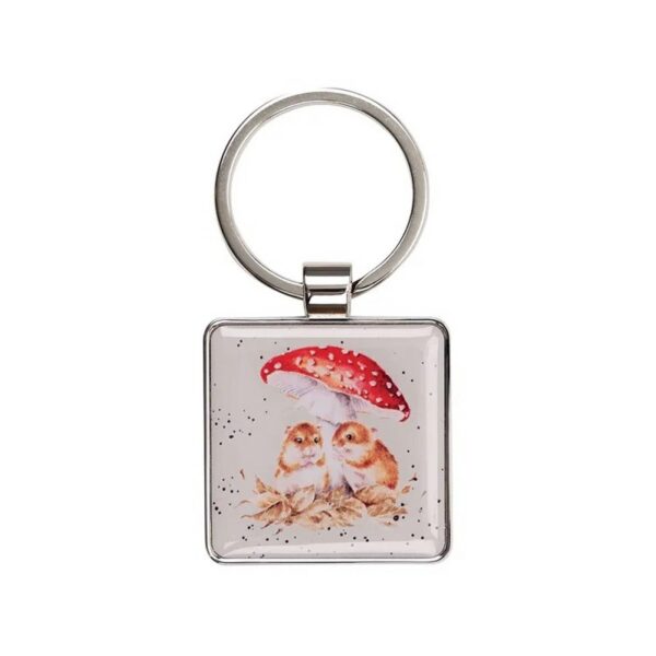 Mice And Toadstool Keyring -  Mushroom In My Heart