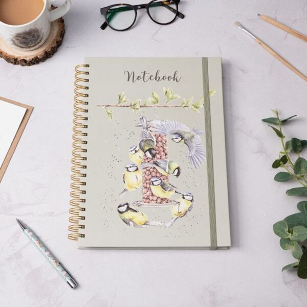 A4 Bird Notebook - Bon Appetit (Green)