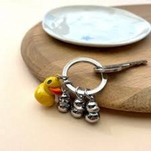 Yellow Duck Family Keyring