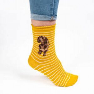 Dog Sock - Little One - Mustard