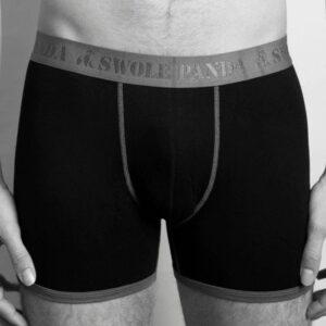 Black Bamboo Boxers Grey Band (S)