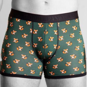 Mr Fox Bamboo Boxers Black Band  (M)