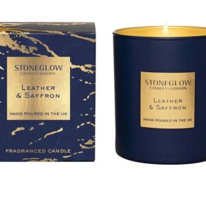 Luna Leather & Saffron Candle Tumbler
